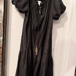 H&M Black dress boho dress